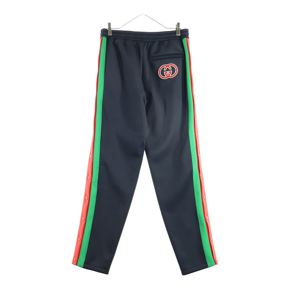 GUCCI(グッチ) Light Neoprane Jogging Pant ライトネオプレン ジョギングパンツ サイドラインスウェットパンツ ブラック 715186 XJETG