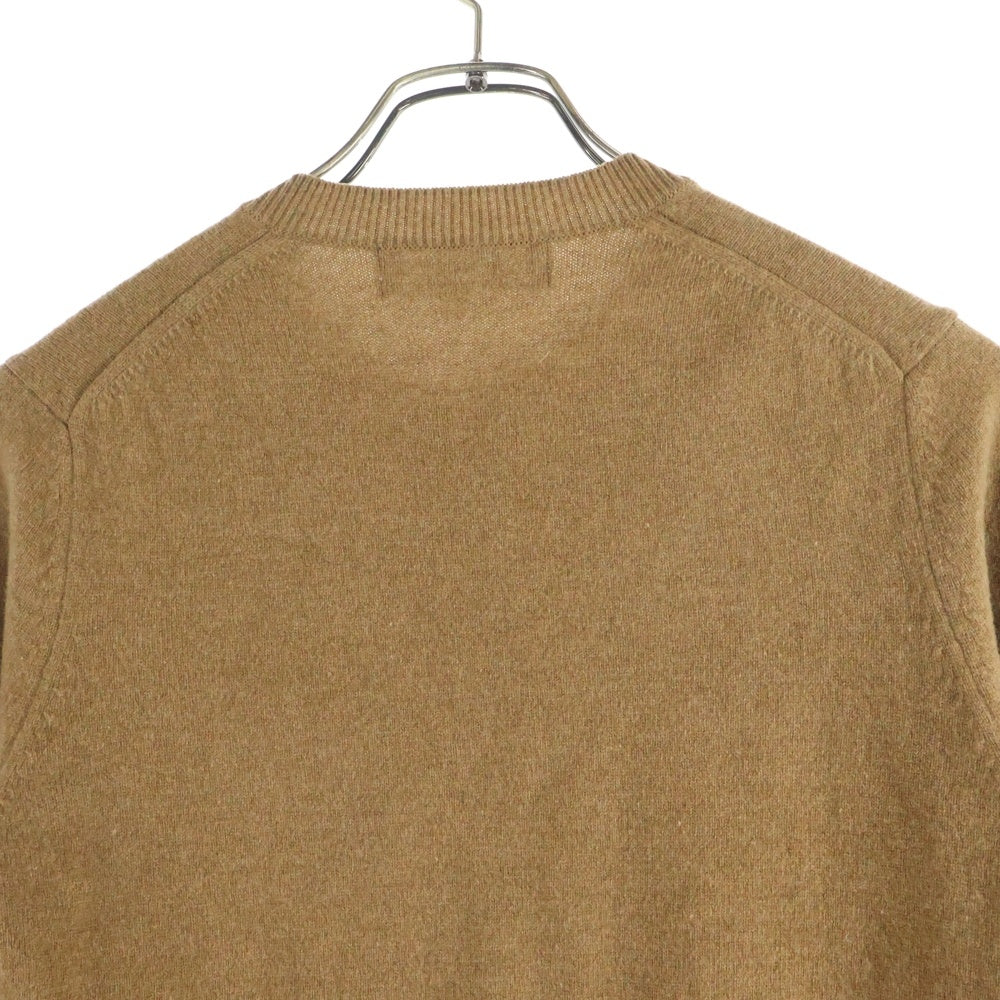PLAY COMME des GARCONS(プレイコムデギャルソン) ハートロゴパッチ ニットカーディガン ブラウン レディース AZ-N075