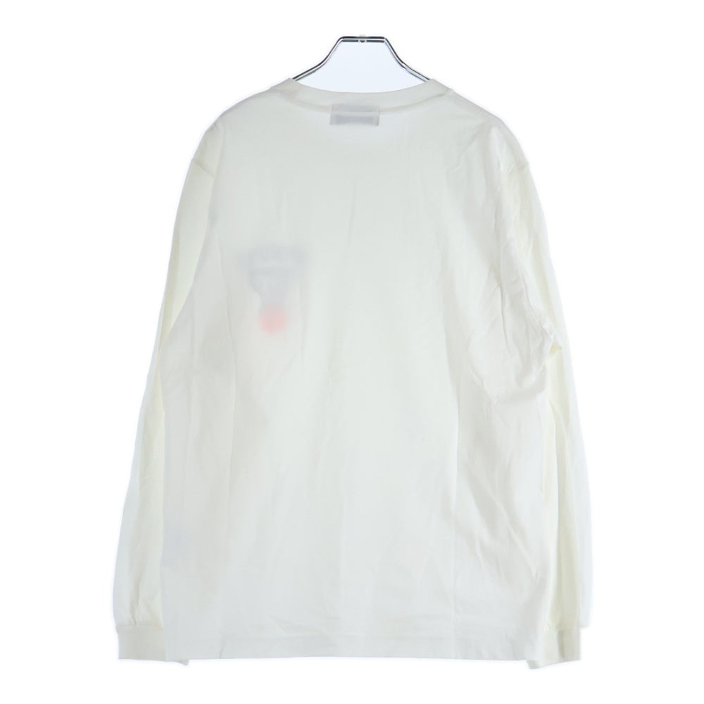 AMBUSH(アンブッシュ) 20AW SHOOT HOOP L/S T-SHIRT ロゴプリント 半袖Tシャツ ホワイト