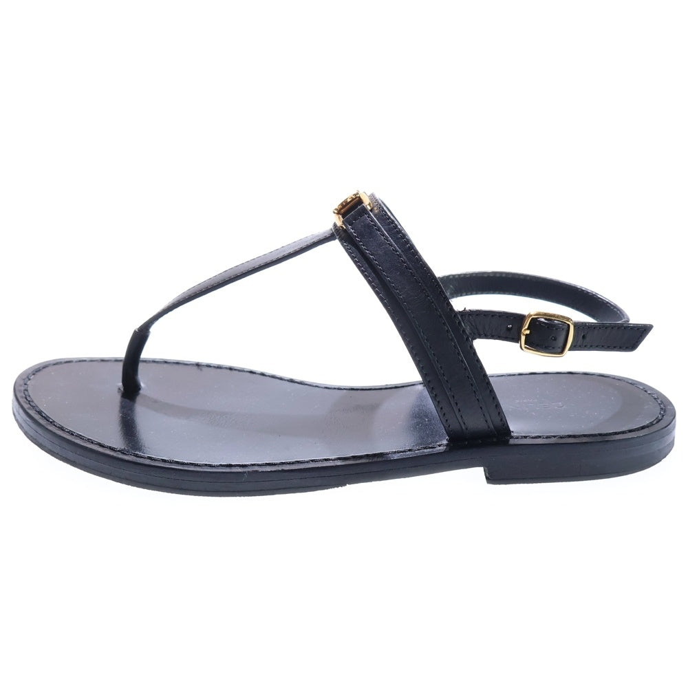 CELINE(セリーヌ) トリオンフ トング フラットサンダル レディース ブラック