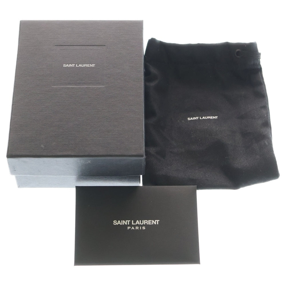 SAINT LAURENT PARIS(サンローランパリ) レザー キーケース グレー レディース