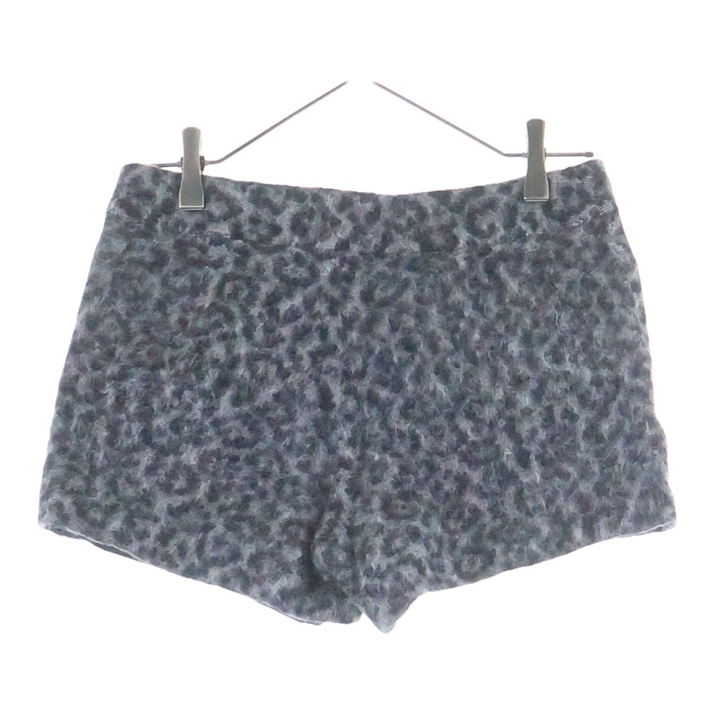 TOMORROWLAND(トゥモローランド) アルパカ混 レオパード ジップフライ ショートパンツ グレー/ブラック 14-04-45-04331 レディース