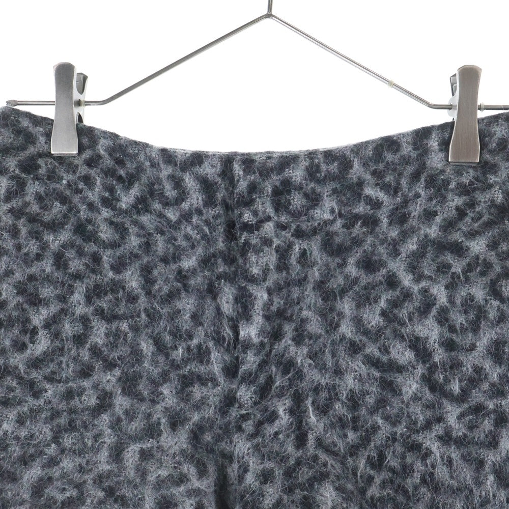 TOMORROWLAND(トゥモローランド) アルパカ混 レオパード ジップフライ ショートパンツ グレー/ブラック 14-04-45-04331 レディース