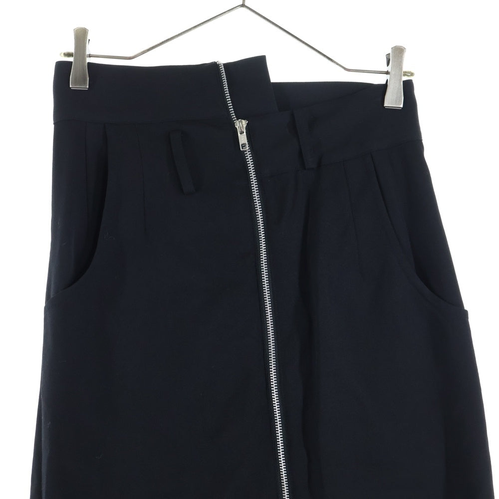 LIMI feu(リミフゥ) センタージップ アシンメトリーデザインスカート ブラック LZ-S10-111 レディース