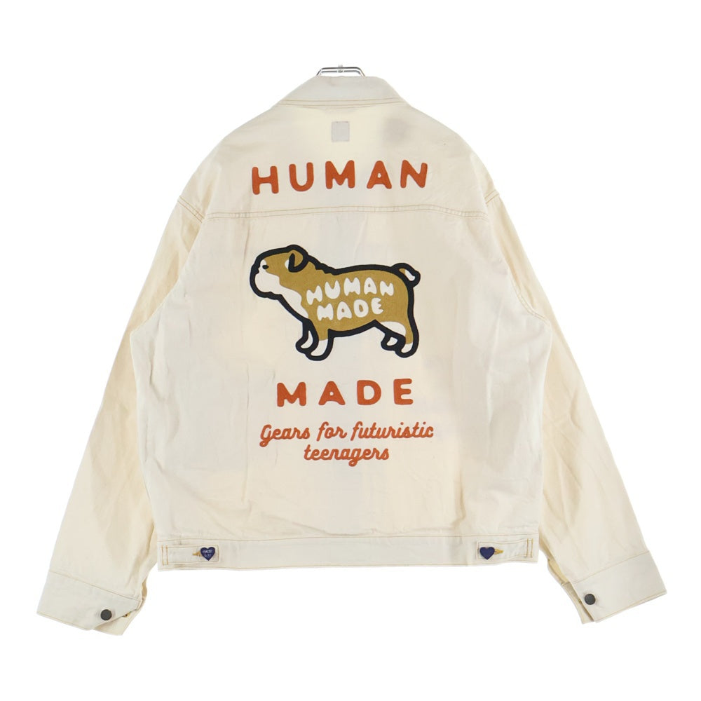 HUMAN MADE(ヒューマンメイド) Work Jacket バックロゴ刺繍 ワークジャケット ホワイト