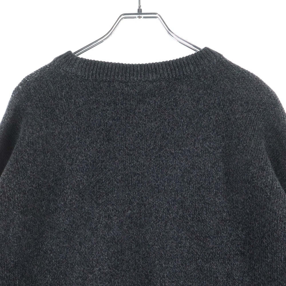 FEAR OF GOD ESSENTIALS(フィアオブゴッド エッセンシャルズ) KNIT SWEATER ジャガードロゴ クルーネックニットセーター グレー