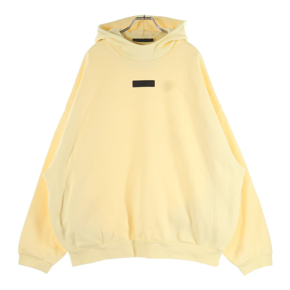 FEAR OF GOD ESSENTIALS(フィアオブゴッド エッセンシャルズ) HOODIE ラバーロゴ プルオーバースウェットパーカー フーディー イエロー