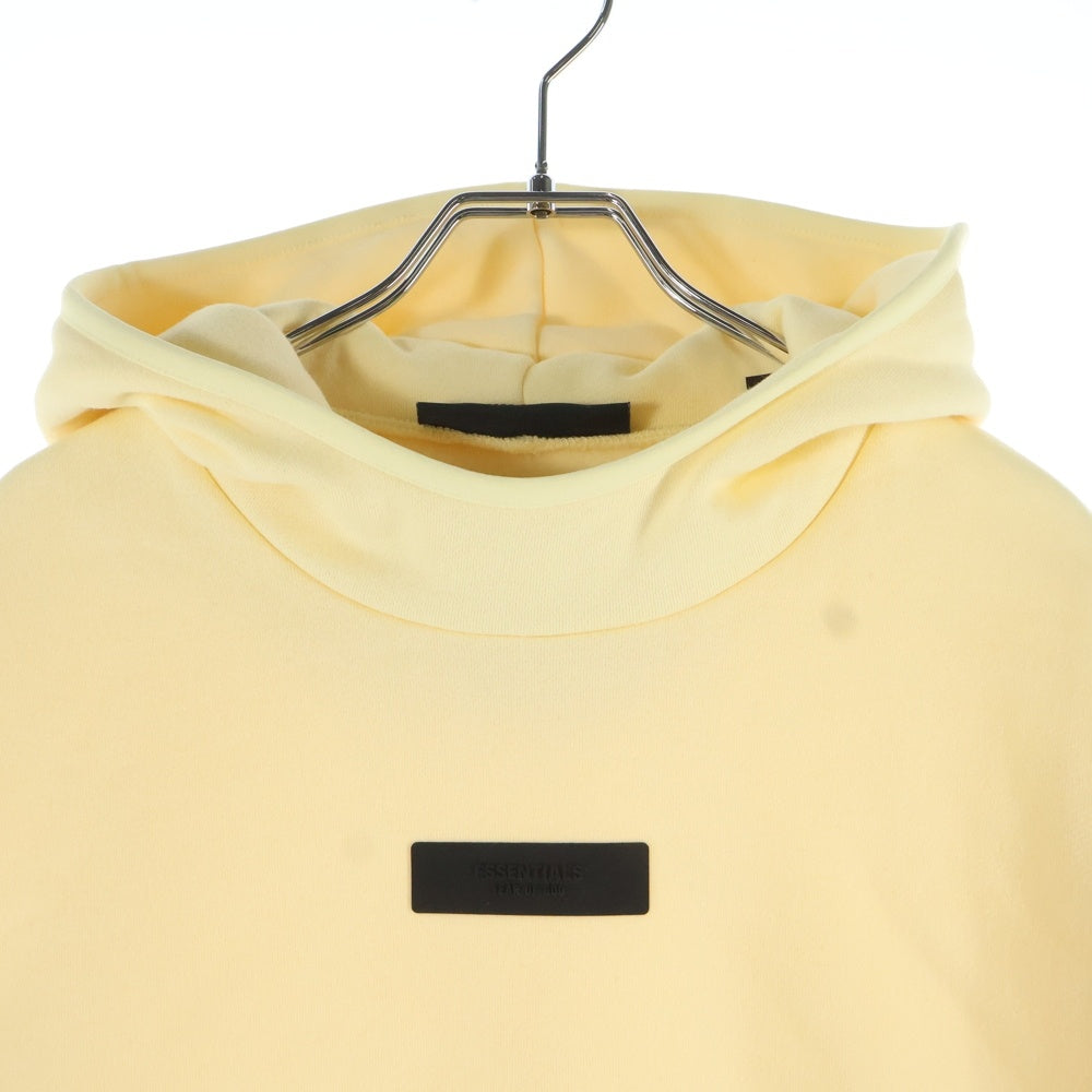 FEAR OF GOD ESSENTIALS(フィアオブゴッド エッセンシャルズ) HOODIE ラバーロゴ プルオーバースウェットパーカー フーディー イエロー