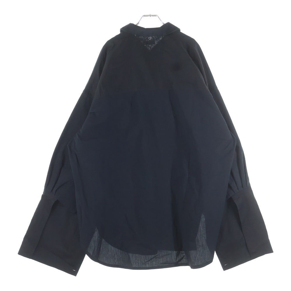 BASICKS(ベイシックス) 25AW 80's GALLIANO VIBES SHIRT ガリアーノ バイブス オーバーサイズシャツ アウター ブラック