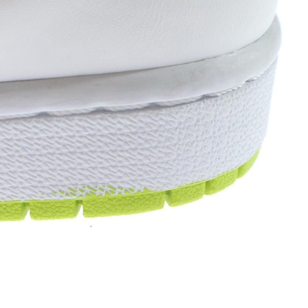 NIKE(ナイキ) WMNS AIR JORDAN 1 MID WHITE LIME ウィメンズ エアジョーダン1 ライム ミッドカットスニーカー ホワイト/イエロー US9/26cm BQ6472-131 レディース