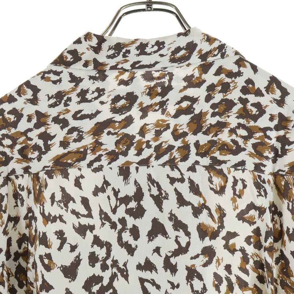 WACKO MARIA(ワコマリア) 25SS LEOPARD OPEN COLLAR SHIRTS レオパード オープンカラー 長袖シャツ ベージュ/ブラウン