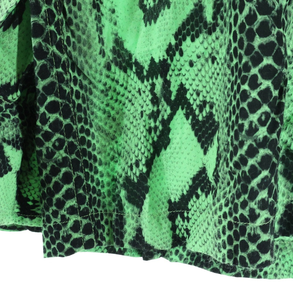WACKO MARIA(ワコマリア) PYTHON OPEN COLLAR SHIRT パイソン オープンカラー 長袖シャツ グリーン