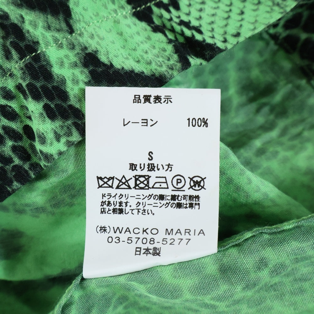 WACKO MARIA(ワコマリア) PYTHON OPEN COLLAR SHIRT パイソン オープン