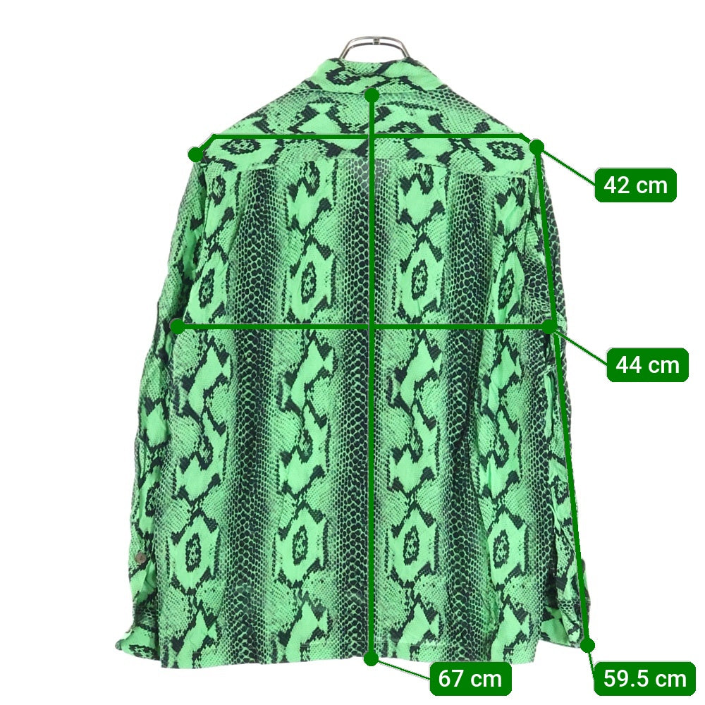 WACKO MARIA(ワコマリア) PYTHON OPEN COLLAR SHIRT パイソン オープン