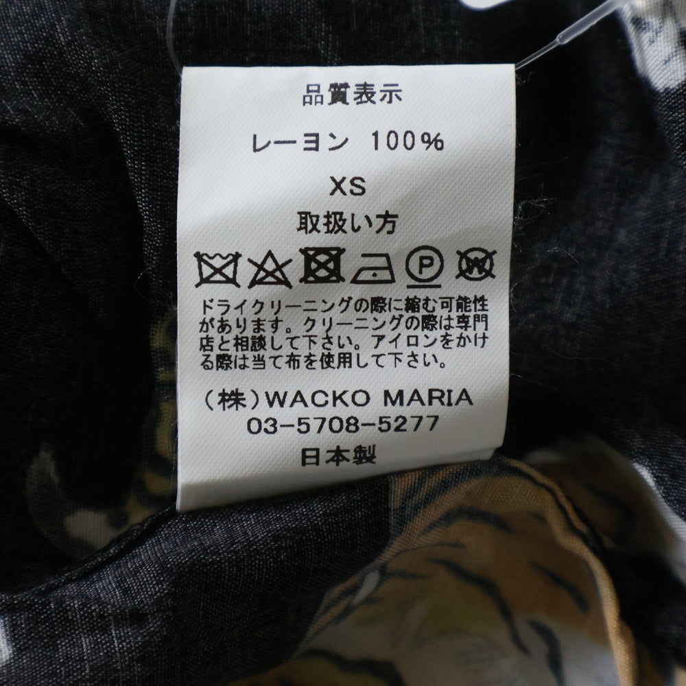 WACKO MARIA(ワコマリア) TIM LEHI HAWAIIAN SHIRTS ティム リーハイ ハワイアン 半袖シャツ ブラック