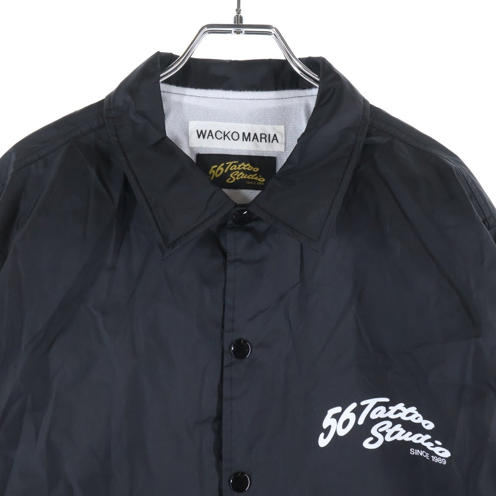 WACKO MARIA(ワコマリア) ×56TATTOO STUDIO COACH JACKET コーチジャケット ブラック
