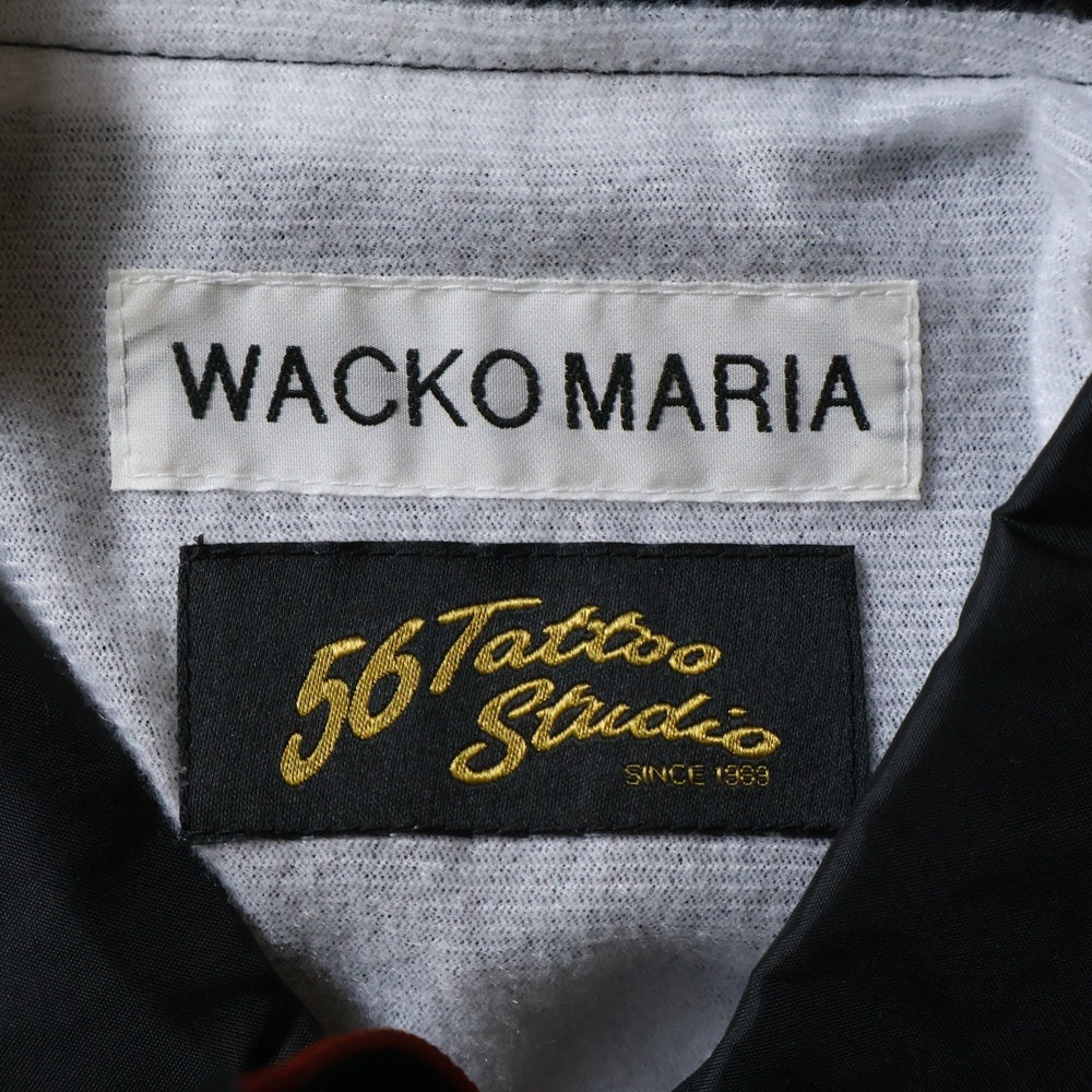 WACKO MARIA(ワコマリア) ×56TATTOO STUDIO COACH JACKET コーチジャケット ブラック