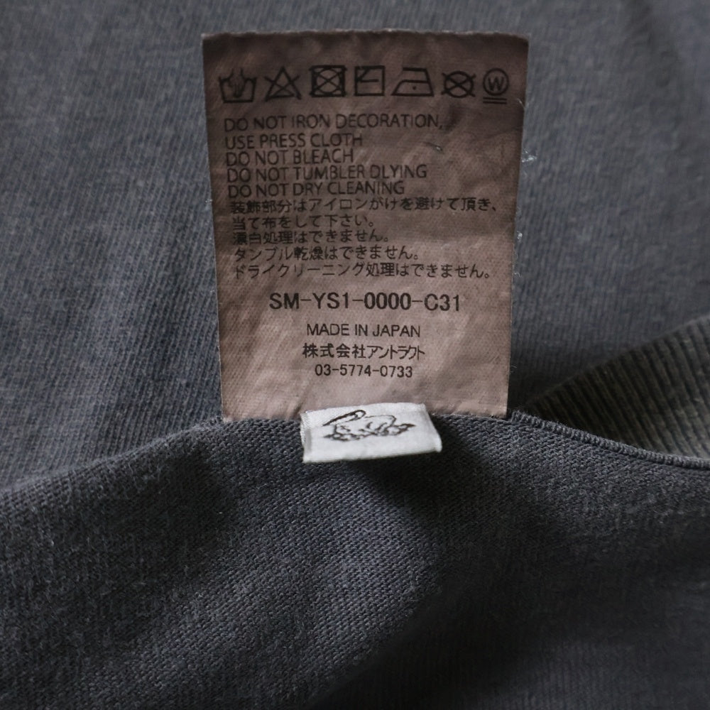 SAINT MICHAEL(セントマイケル) 24AW GITS GS_SS TEE 攻殻機動隊 ゴーストインザシェルプリント半袖Tシャツ カットソー グレー SM-YS1-0000-C31
