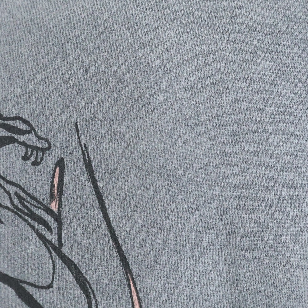 Acne Studios(アクネ ストゥディオズ) SCULL TEE フロントスカルプリント半袖Tシャツ カットソー グレー FN-UX-TSHI000070