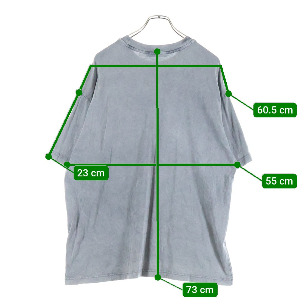 Acne Studios(アクネ ストゥディオズ) SCULL TEE フロントスカルプリント半袖Tシャツ カットソー グレー FN-UX-TSHI000070