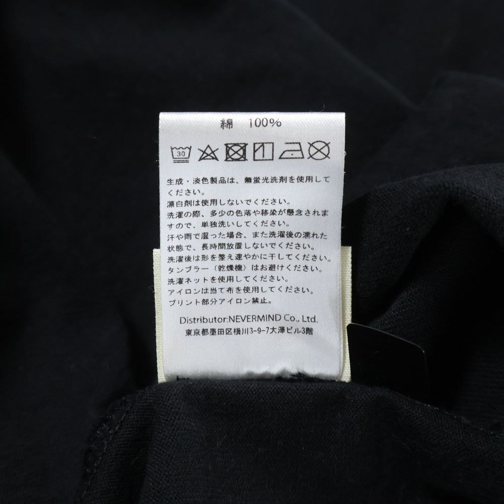 mastermind JAPAN(マスターマインドジャパン) ×Betty Boop ベティブープ ボクシーフィット オーバーサイズ プリント長袖Tシャツ カットソー ブラック MW25C15-TS208