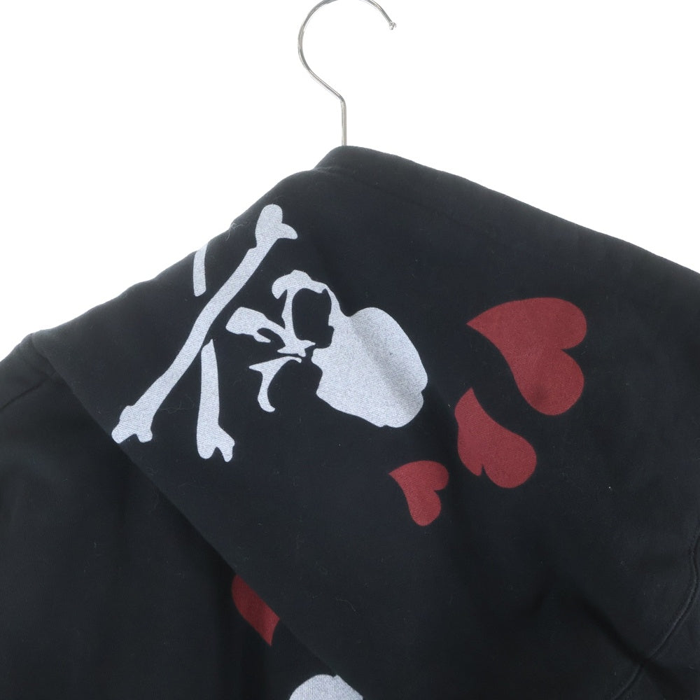 mastermind JAPAN(マスターマインドジャパン) ×Betty Boop ベティブープ ボクシーフィット オーバーサイズ プルオーバースウェットパーカー ブラック MW25C15-SW201