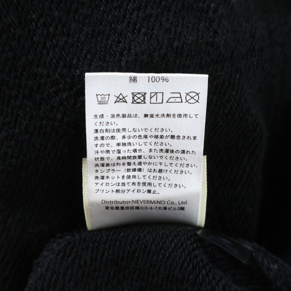 mastermind JAPAN(マスターマインドジャパン) ×Betty Boop ベティブープ ボクシーフィット オーバーサイズ プルオーバースウェットパーカー ブラック MW25C15-SW201