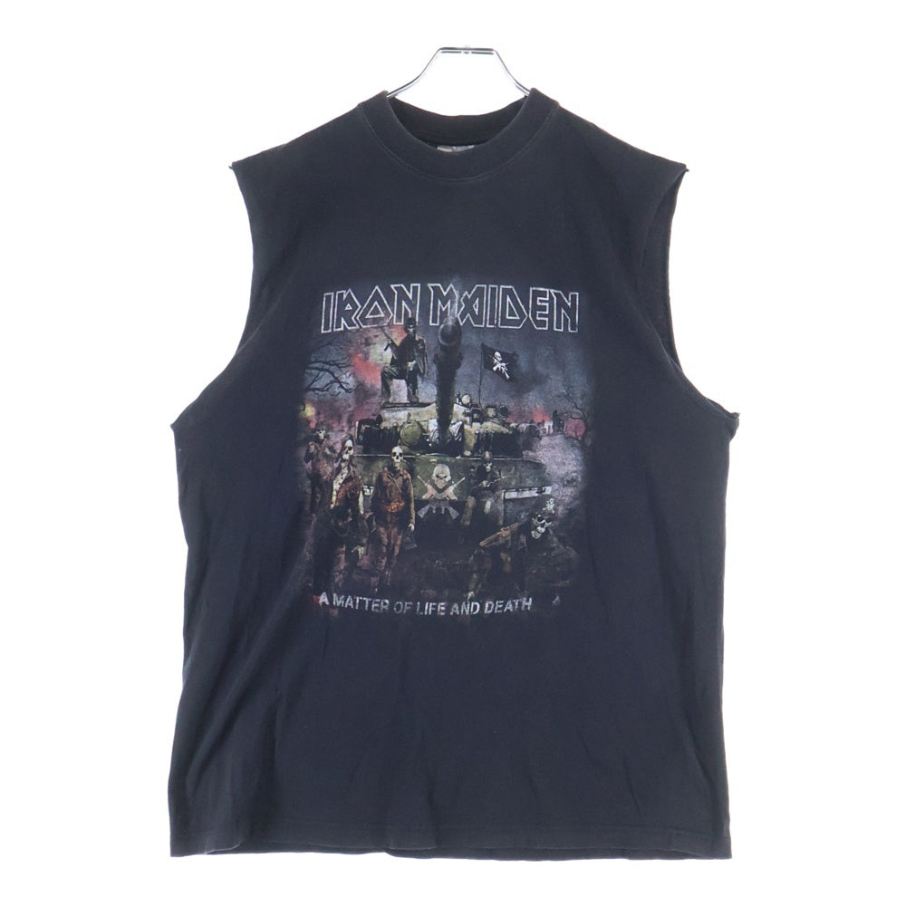 VINTAGE(ヴィンテージ) 00s VINTAGE IRON MAIDEN JAPAN TOUR TEE アイアンメイデン ジャパンツアー半袖プリント 袖切り Tシャツ カットソー ブラック