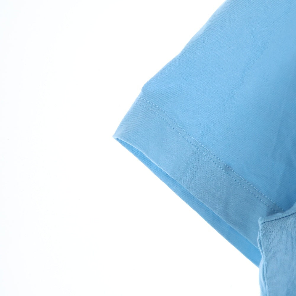 MM6 Maison Margiela(エムエムシックスメゾンマルジェラ) POOR FOR FUN フロントプリント半袖Tシャツ カットソー ブルー SH0GC0044 S24312
