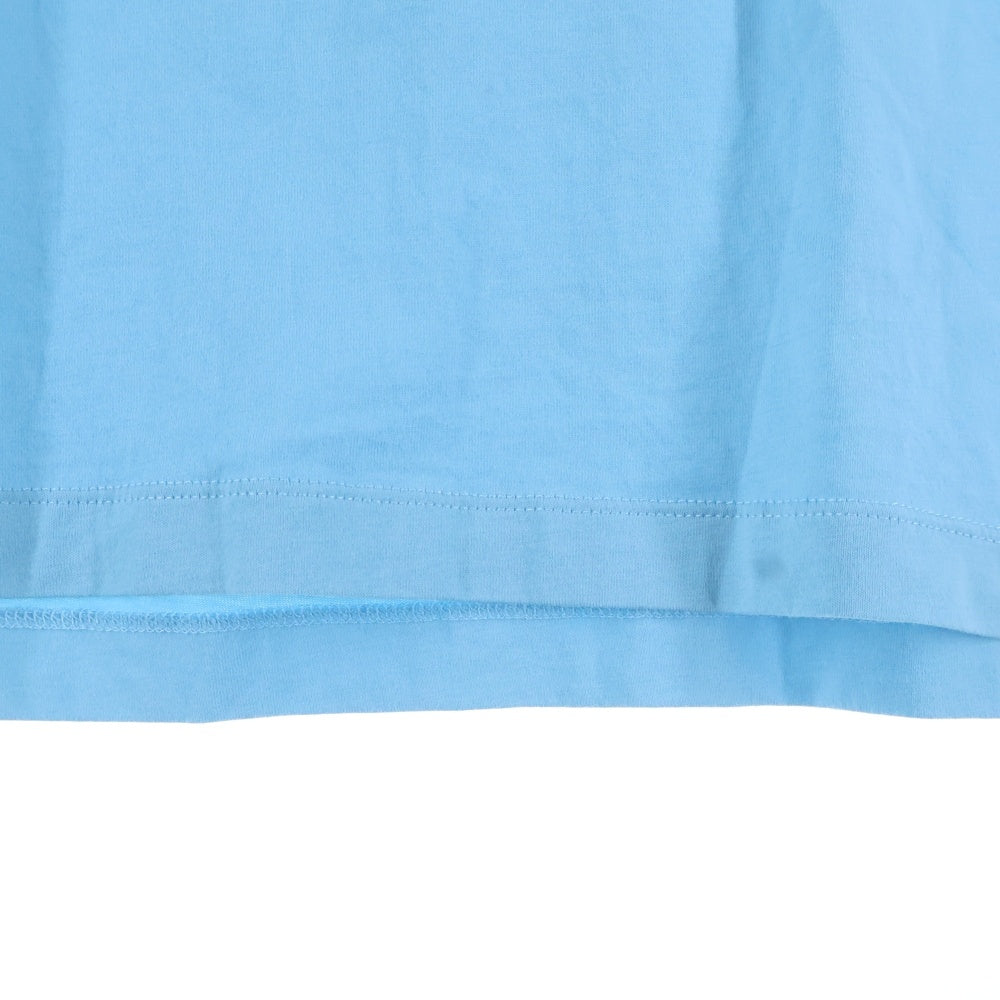 MM6 Maison Margiela(エムエムシックスメゾンマルジェラ) POOR FOR FUN フロントプリント半袖Tシャツ カットソー ブルー SH0GC0044 S24312