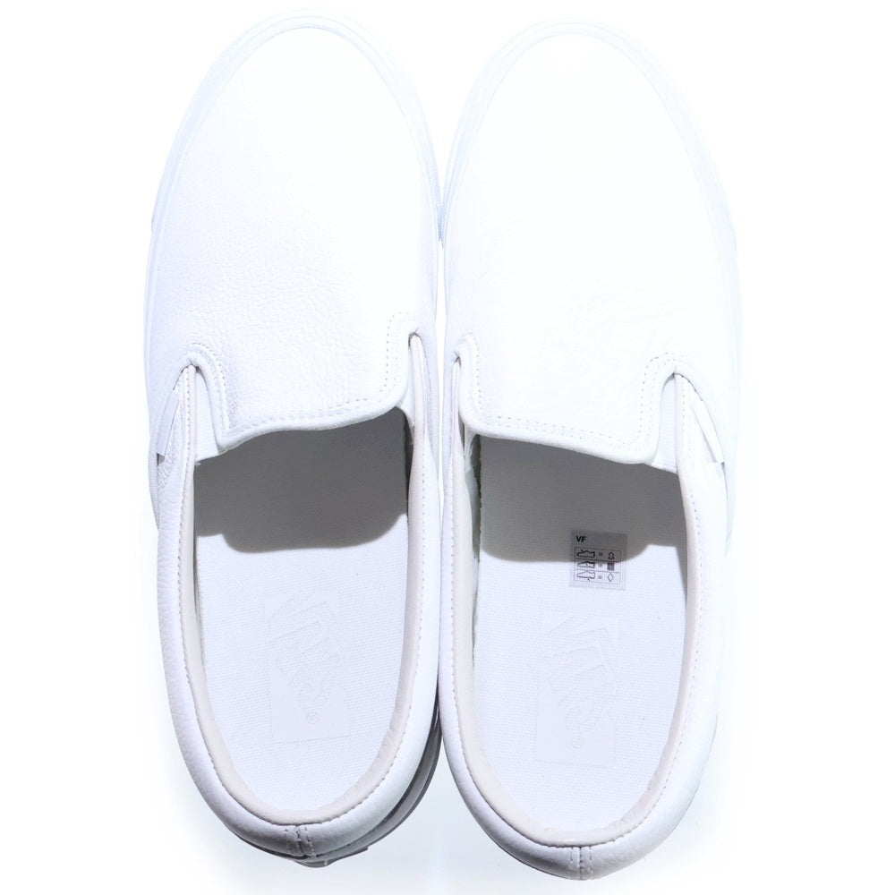 VANS(ヴァンズ) SLIP-ON REISSUE 98 LX LEATHER スリッポン レザー ローカットスニーカー ホワイト