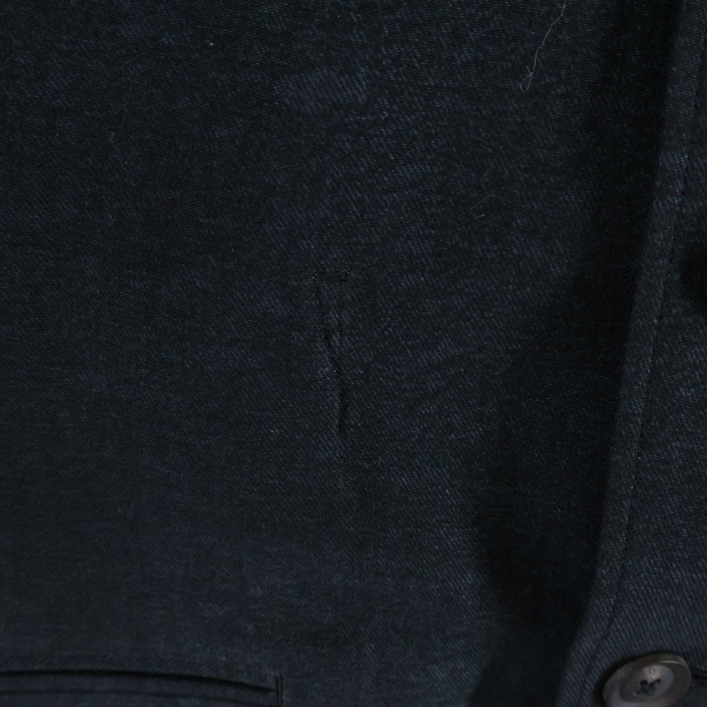 Yohji Yamamoto POUR HOMME(ヨウジヤマモト プールオム) 21SS COTTON JACKET 後ろ釦あき コットンジャケット ブラック HD-J20-013