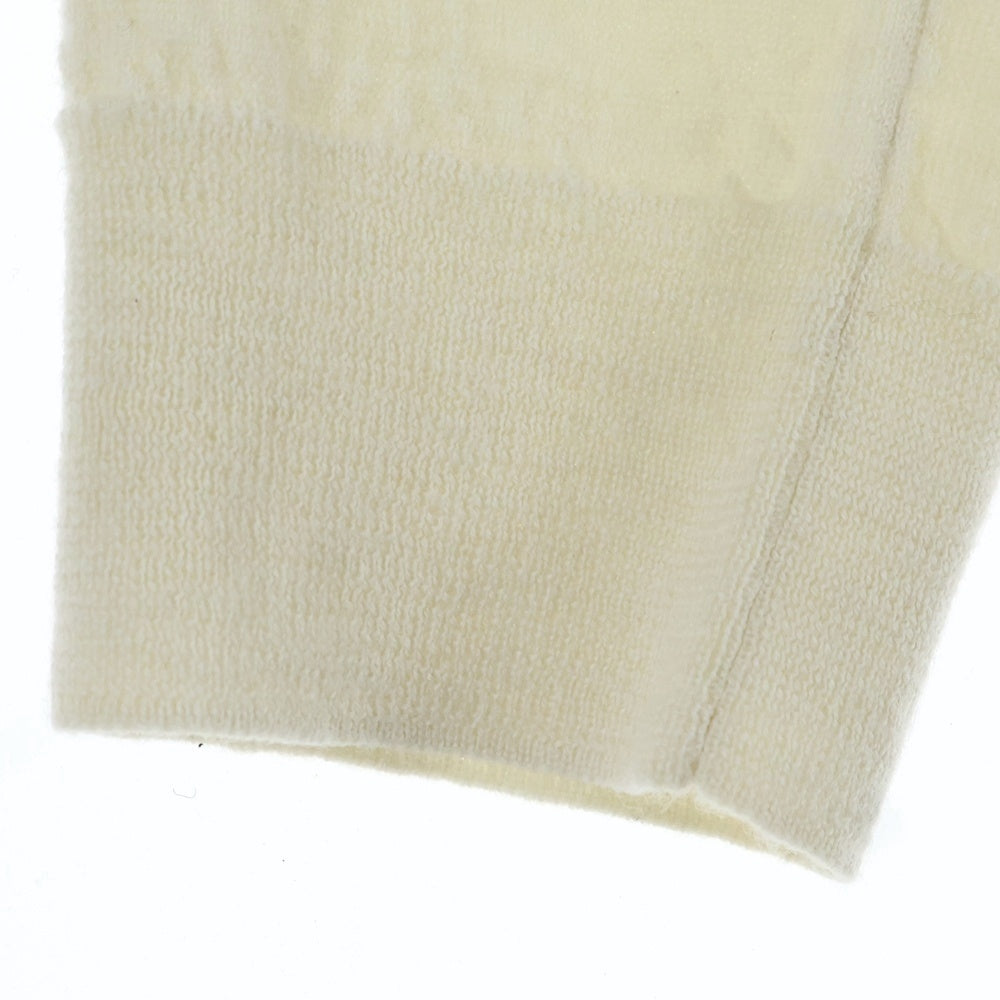 Maison Margiela(メゾンマルジェラ) 25SS Wool Cardigan エルボーパッチ ウールニットカーディガン アイボリー S50HP0027 M13098