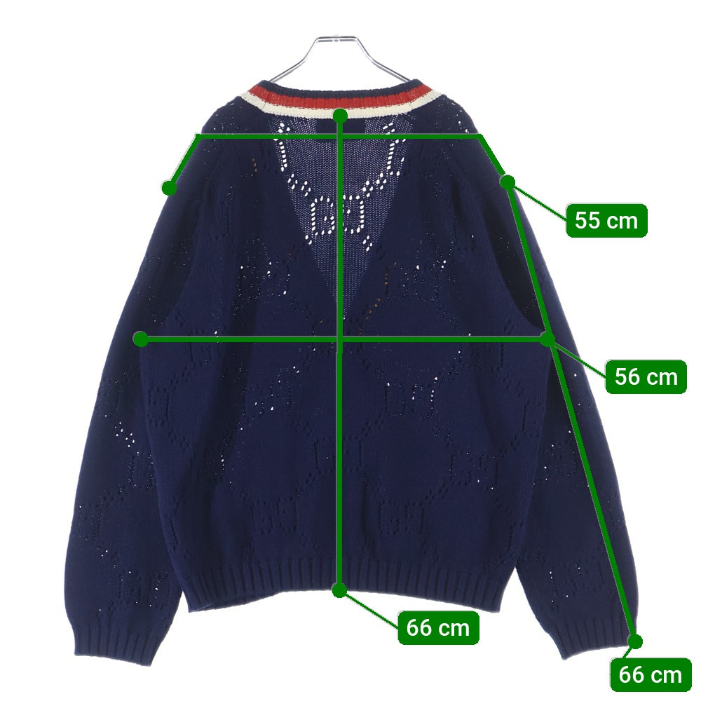 GUCCI(グッチ) Wool Knit Cardigan GGロゴ ウールニットカーディガン