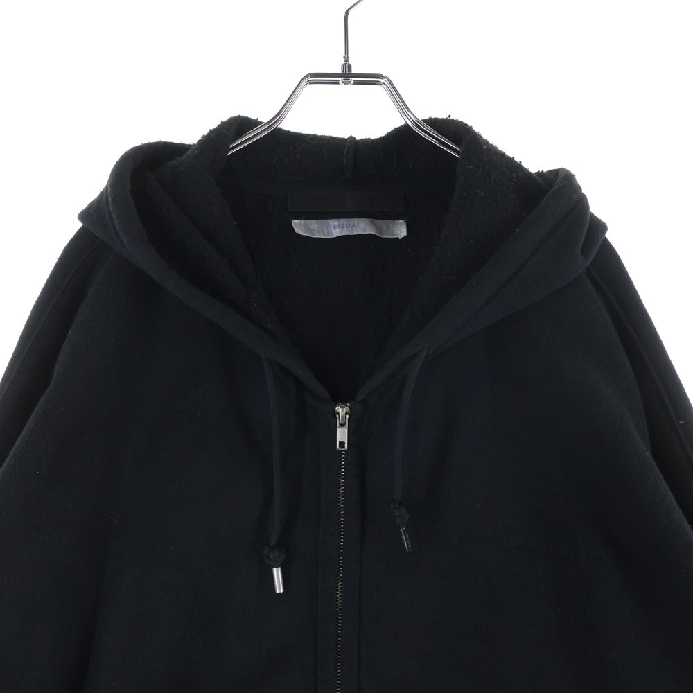 1017 ALYX 9SM(アリクス) Zip Up Hoodie ロゴ刺繍 ジップアップスウェットパーカー フーディー ブラック