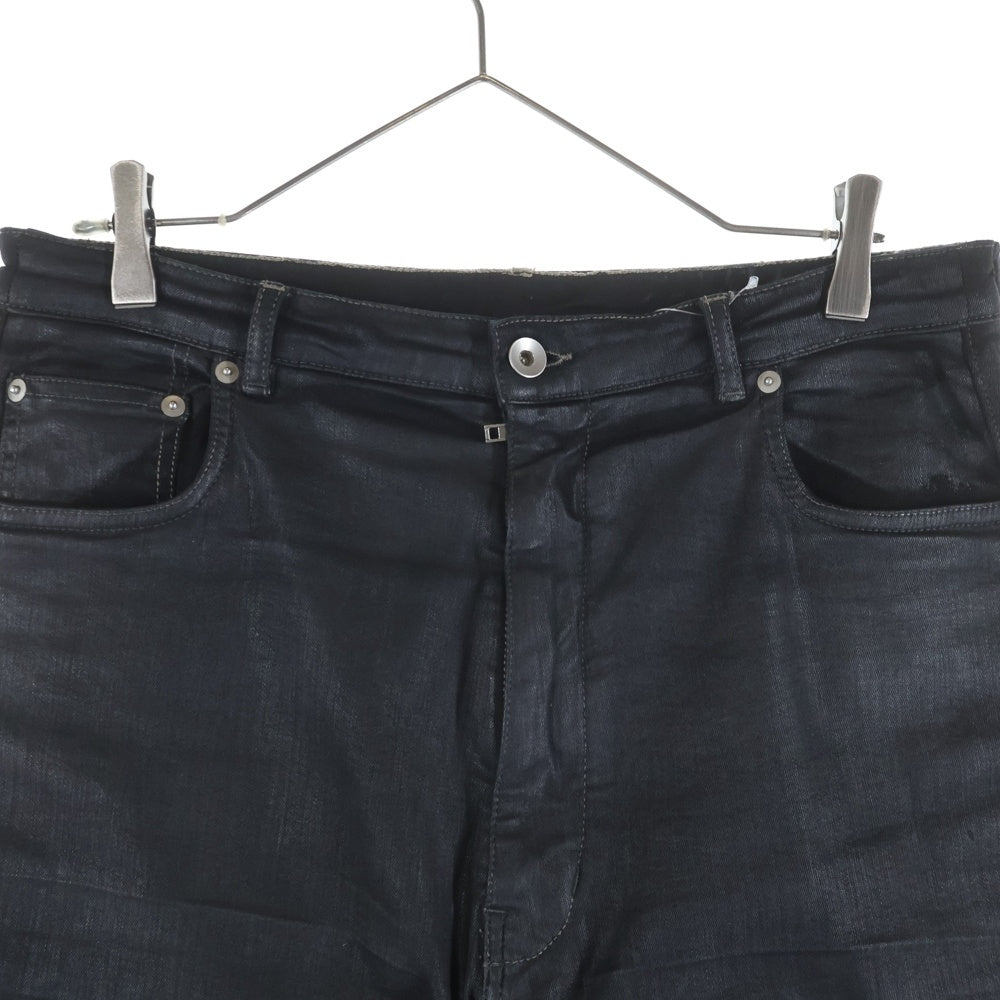 Rick Owens(リックオウエンス) 24SS Denim Geth Jeans ゲスジーンズ コーティングデニムパンツ ブラック RR01D3333-SBW
