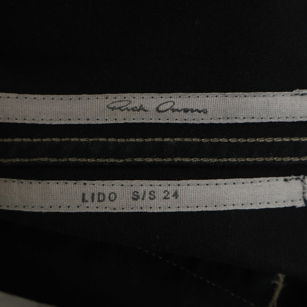 Rick Owens(リックオウエンス) 24SS Denim Geth Jeans ゲスジーンズ コーティングデニムパンツ ブラック RR01D3333-SBW