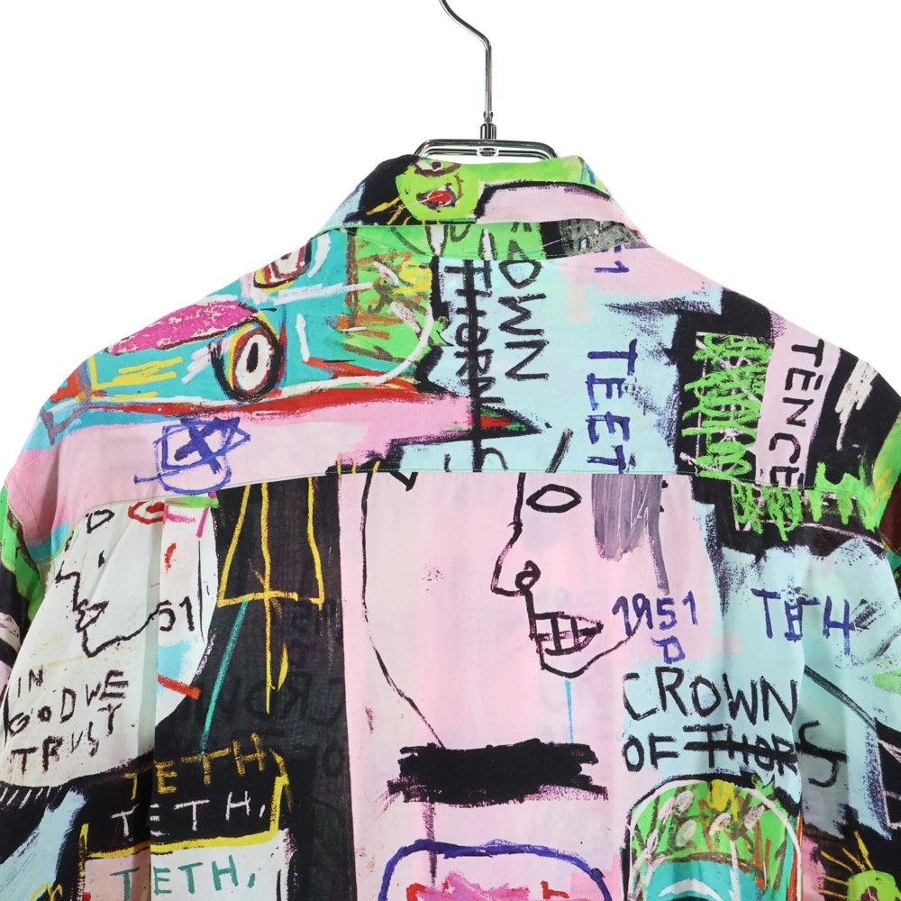 WACKO MARIA(ワコマリア) ×JEAN MICHEL BASQUIAT HAWAIIAN SHIRT ×ジャン ミッシェル バスキア レーヨン 長袖 総柄 ハワイアン アロハ シャツ マルチ