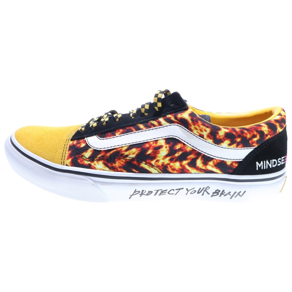 MINDSEEKER(マインドシーカー) ×VANS Yellow Fire ヴァンズ ファイアパターン ローカットスニーカー
