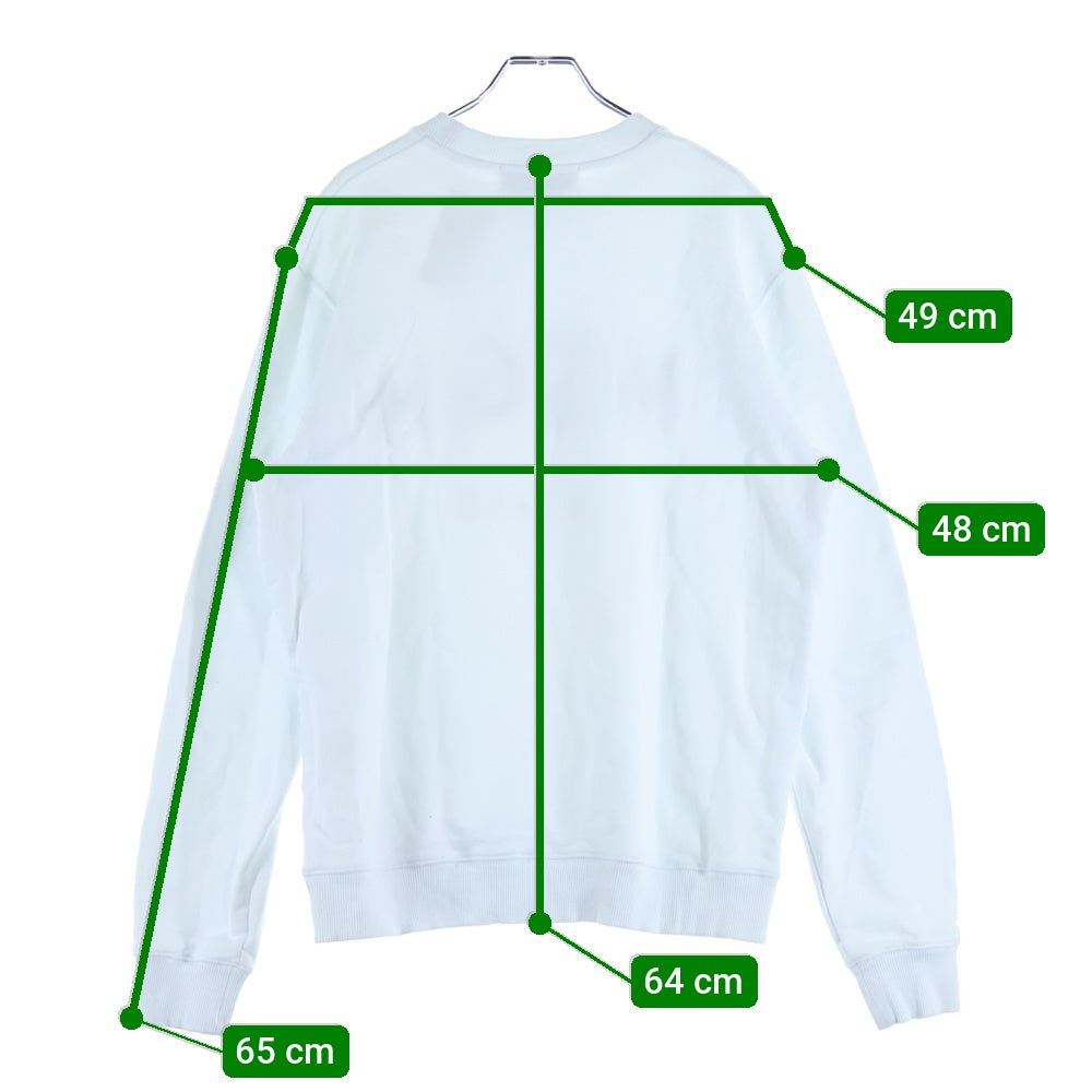 MSGM(エムエスジーエム) Sweatshirt ロゴプリント クルーネックスウェットトレーナー ホワイト 2000MM513