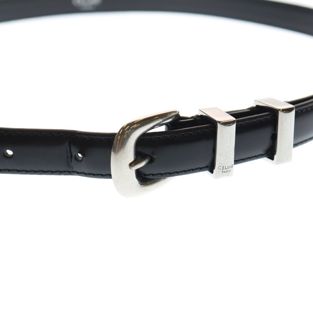 CELINE(セリーヌ) 18MM Western Belt Small トリヨンレザー ウェスタンベルト ブラック レディース