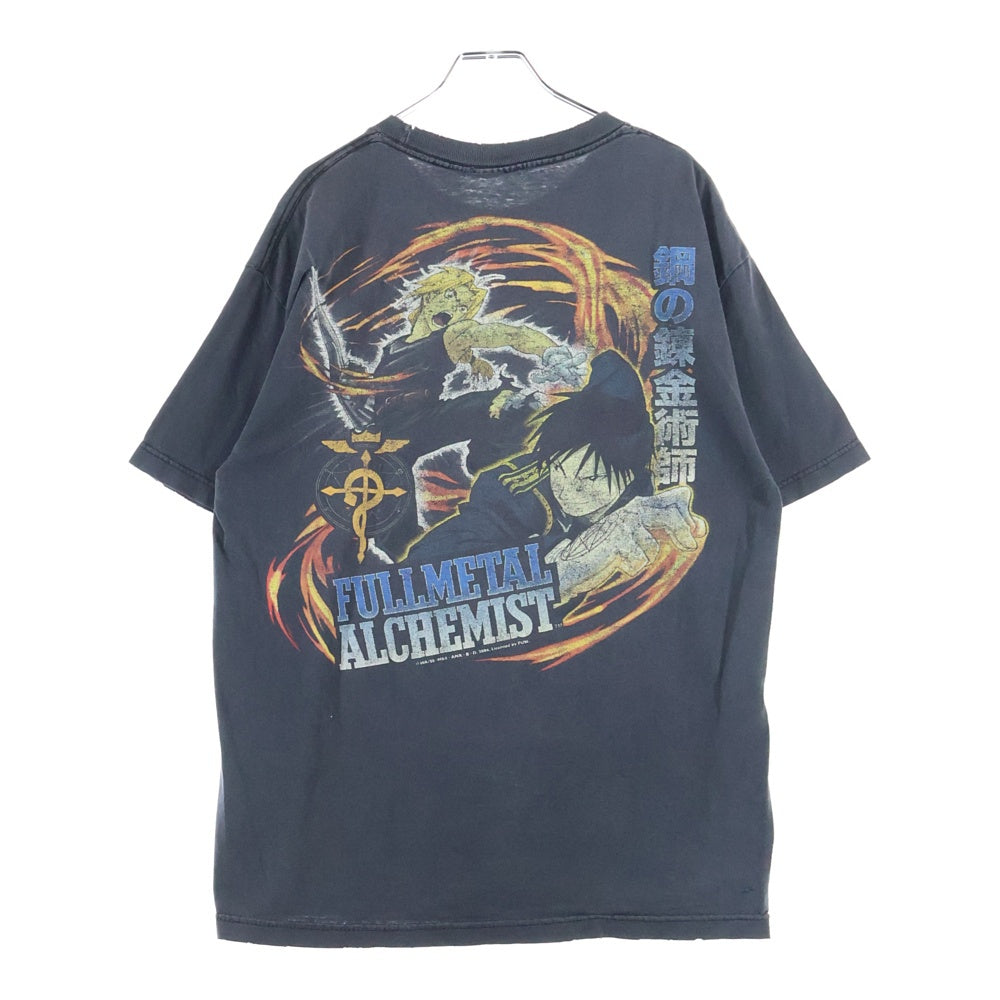 VINTAGE(ヴィンテージ) Fullmetal Alchemist 鋼の錬金術師 キャラクター プリンテッドTシャツ カットソー ブラック