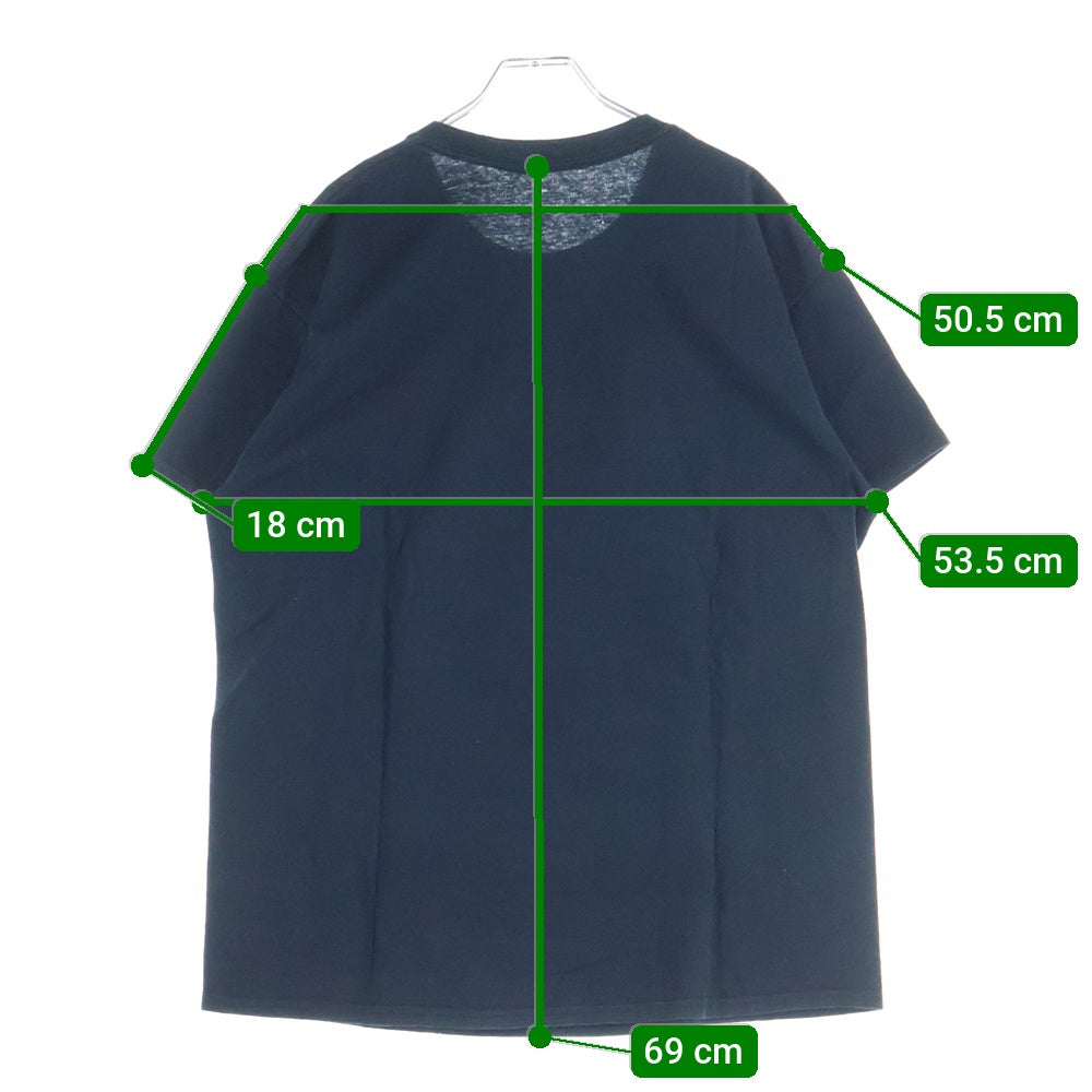 NO BRAND(ノーブランド) Attack on Titan 進撃の巨人 キャラクター プリンテッドTシャツ カットソー ブラック