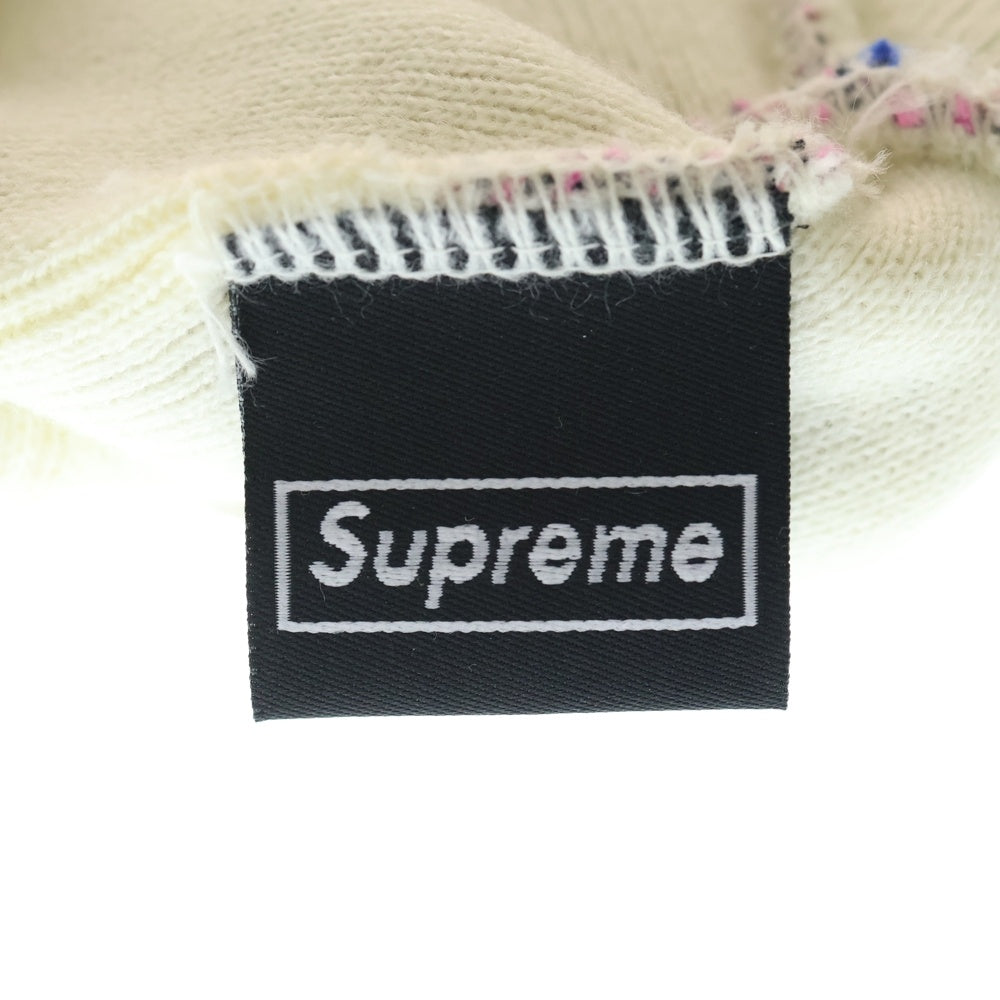 SUPREME(シュプリーム) 25AW ×New Era Outline Beanie ×ニューエラ アウトラインロゴ ニット ビーニー ホワイト レディース