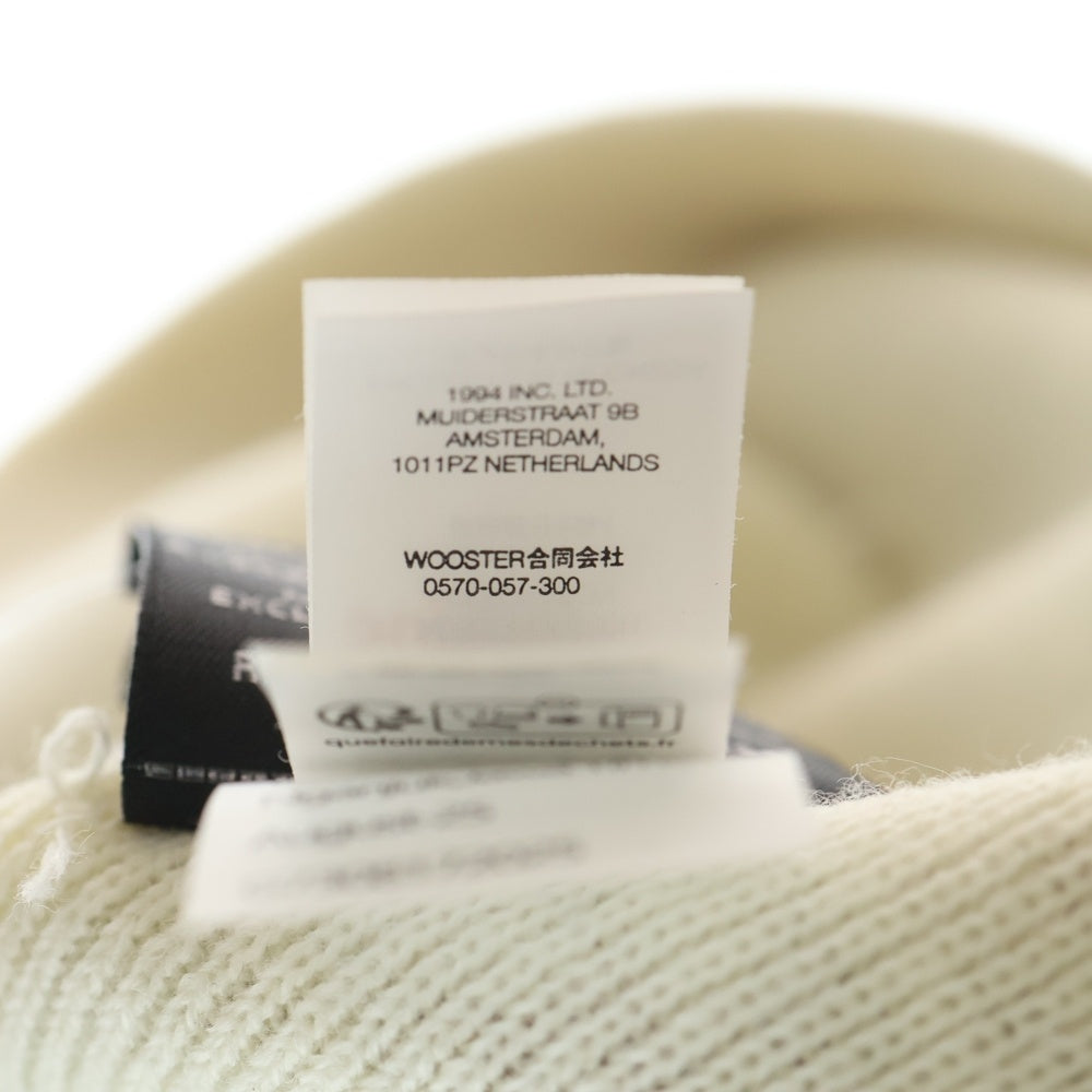 SUPREME(シュプリーム) 25AW ×New Era Outline Beanie ×ニューエラ アウトラインロゴ ニット ビーニー ホワイト レディース