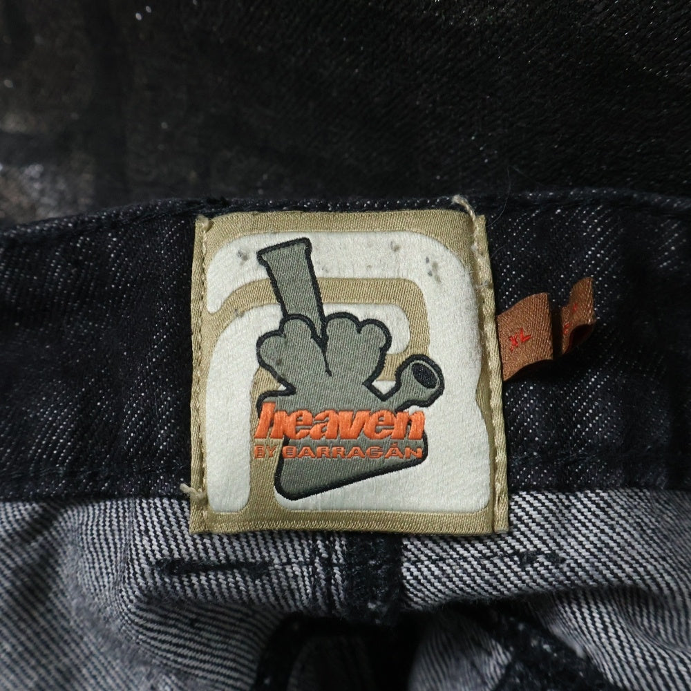 Heaven by Marc Jacobs(ヘブンバイマークジェイコブス) Barragan Foil Pants バラガン スタッズ装飾 デニムパンツ グレー 3F3RBT063D04