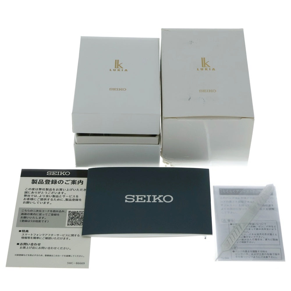 SEIKO(セイコー) LUKIA Essential Collection ルキア ソーラー腕時計 ウォッチ シルバー レディース SSVV081