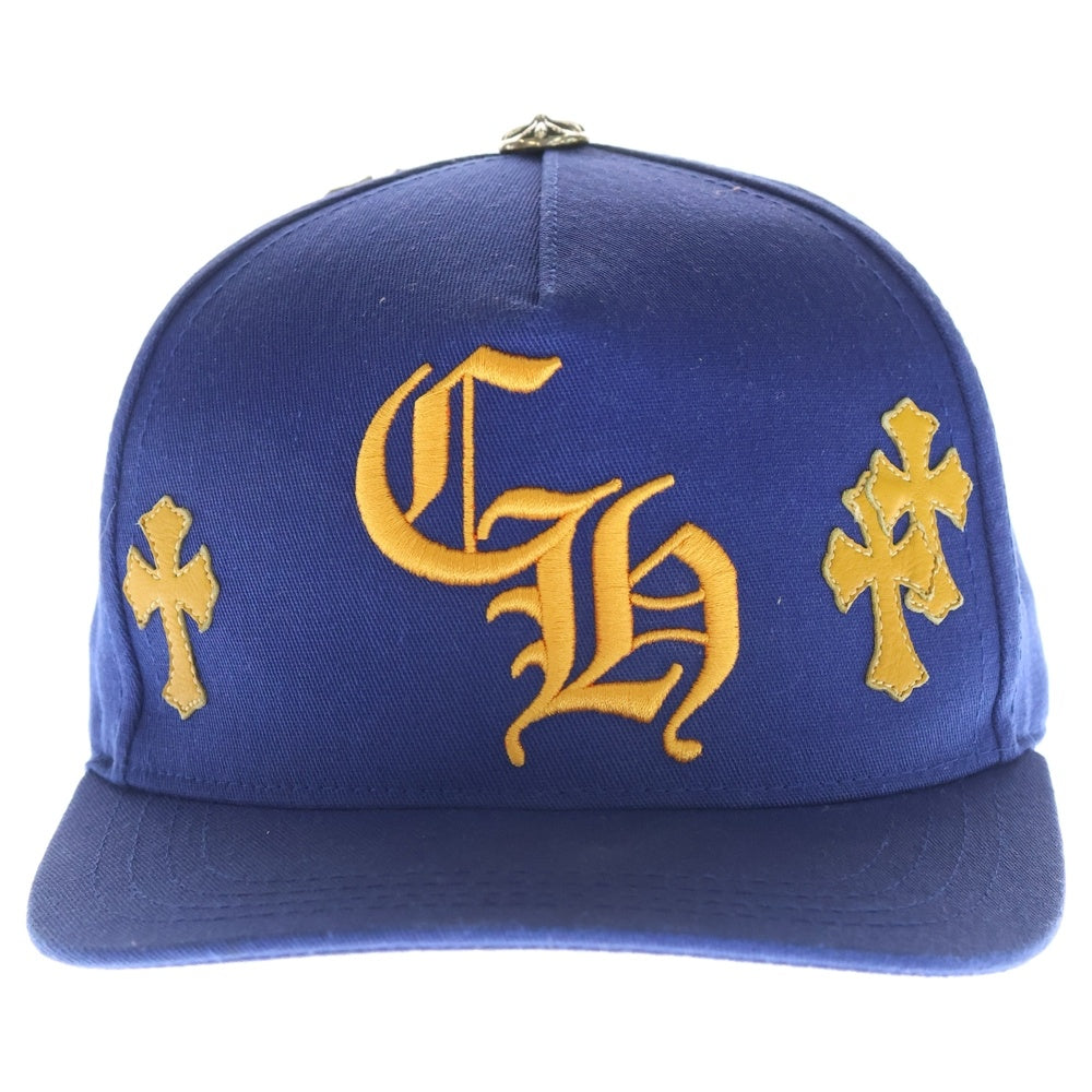 CHROME HEARTS(クロムハーツ) CH HAT TRUCKER CAP クロスパッチ トラッカーキャップ 帽子 ブルー/オレンジ