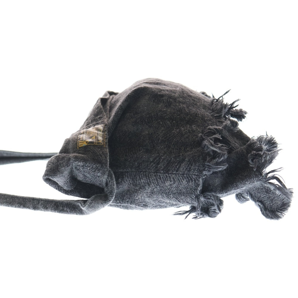 KAPITAL(キャピタル) 12oz Magpie Denim Medicine Bag 12oz マグパイ メディスン フェザー バッグ ブラック K2503XB501 レディース