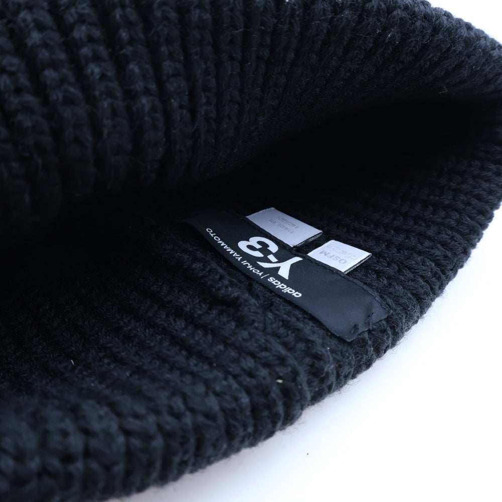 Y-3(ワイスリー) CHUNKY KNIT BEANIE チャンキー ニット ビーニー 帽子 ブラック JX8308